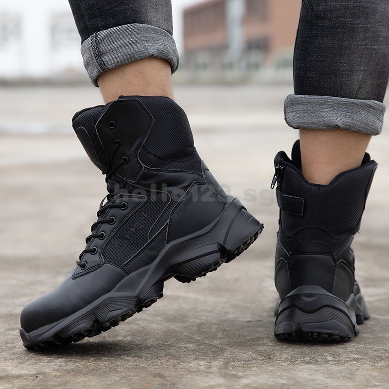 Mens black hot sale tactical shoes