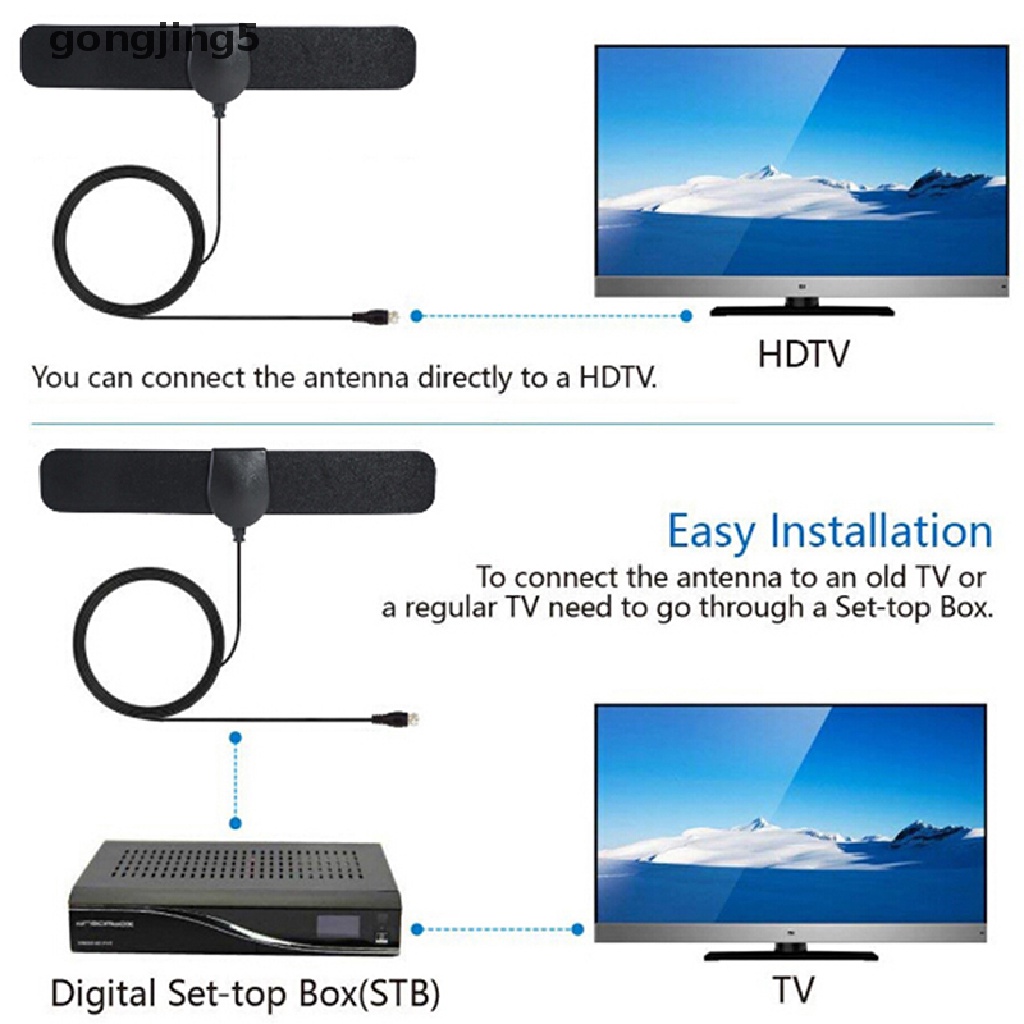 [gongjing5] 25 Mile Range Antenna TV Digital HD 4K Antena Digital