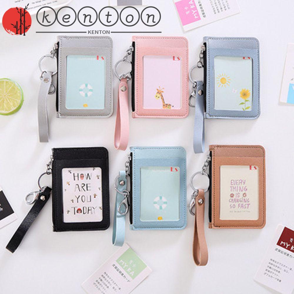 KENTON Card Holder Korean PU Leather Double Sided Access Control Card