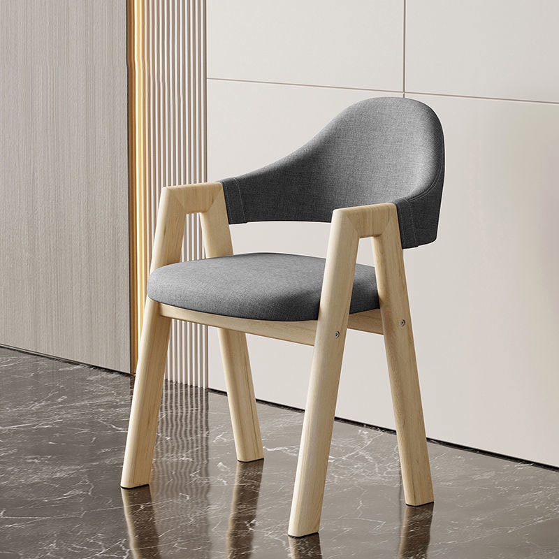 Dining Chairs Simple With Armrests Solid Wood Chairs Household