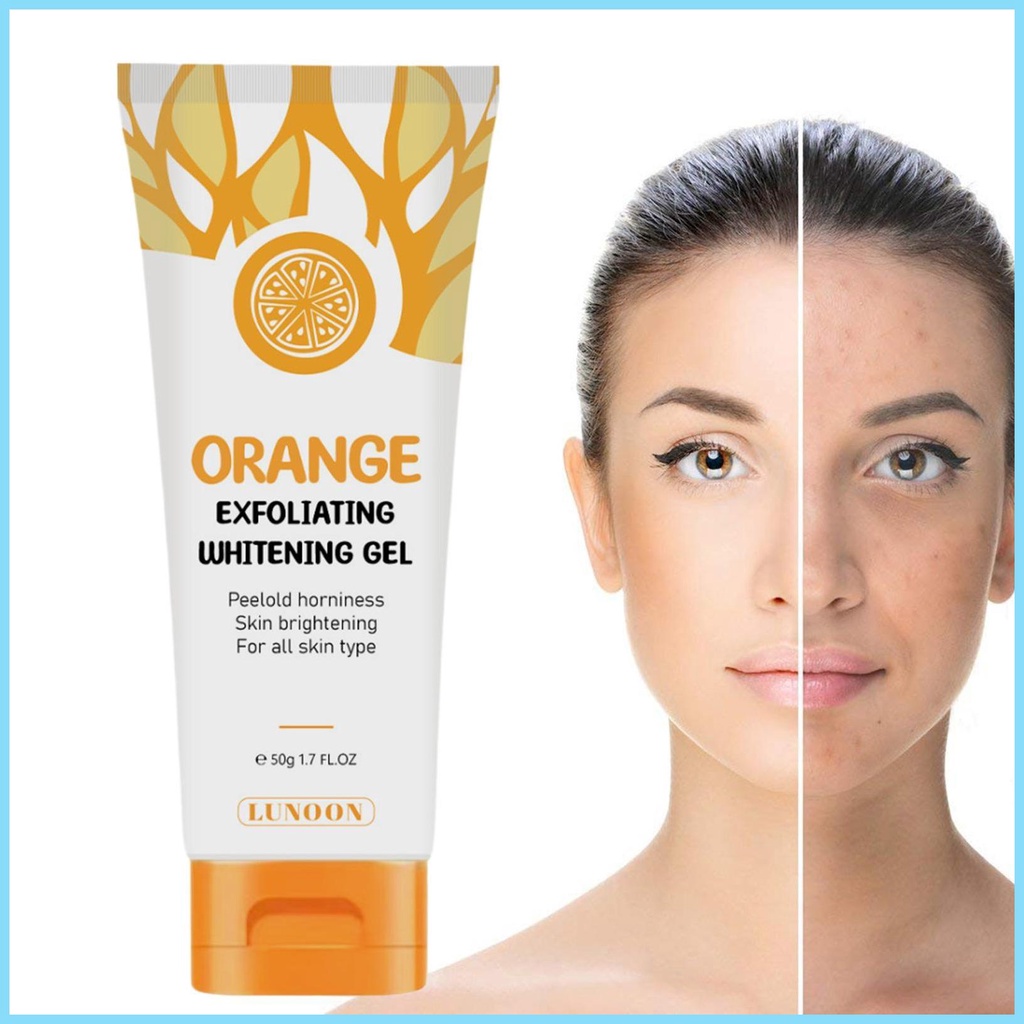 Body Peeling Gel Orange Brightening Body Exfoliator For Women Deep Cleaning Exfoliate Whiten Gel