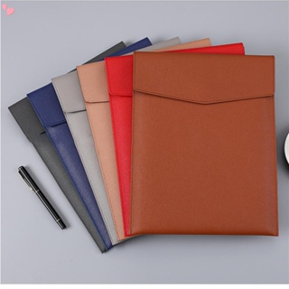 PU Leather A4 File Folder Document Holder Portfolio Envelope