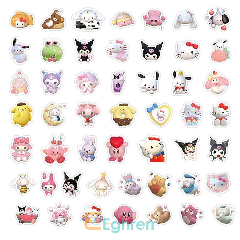 Eg-sticker Sanrio Cute Cartoon Sticker 3D Cartoon Water Cup Waterproof ...