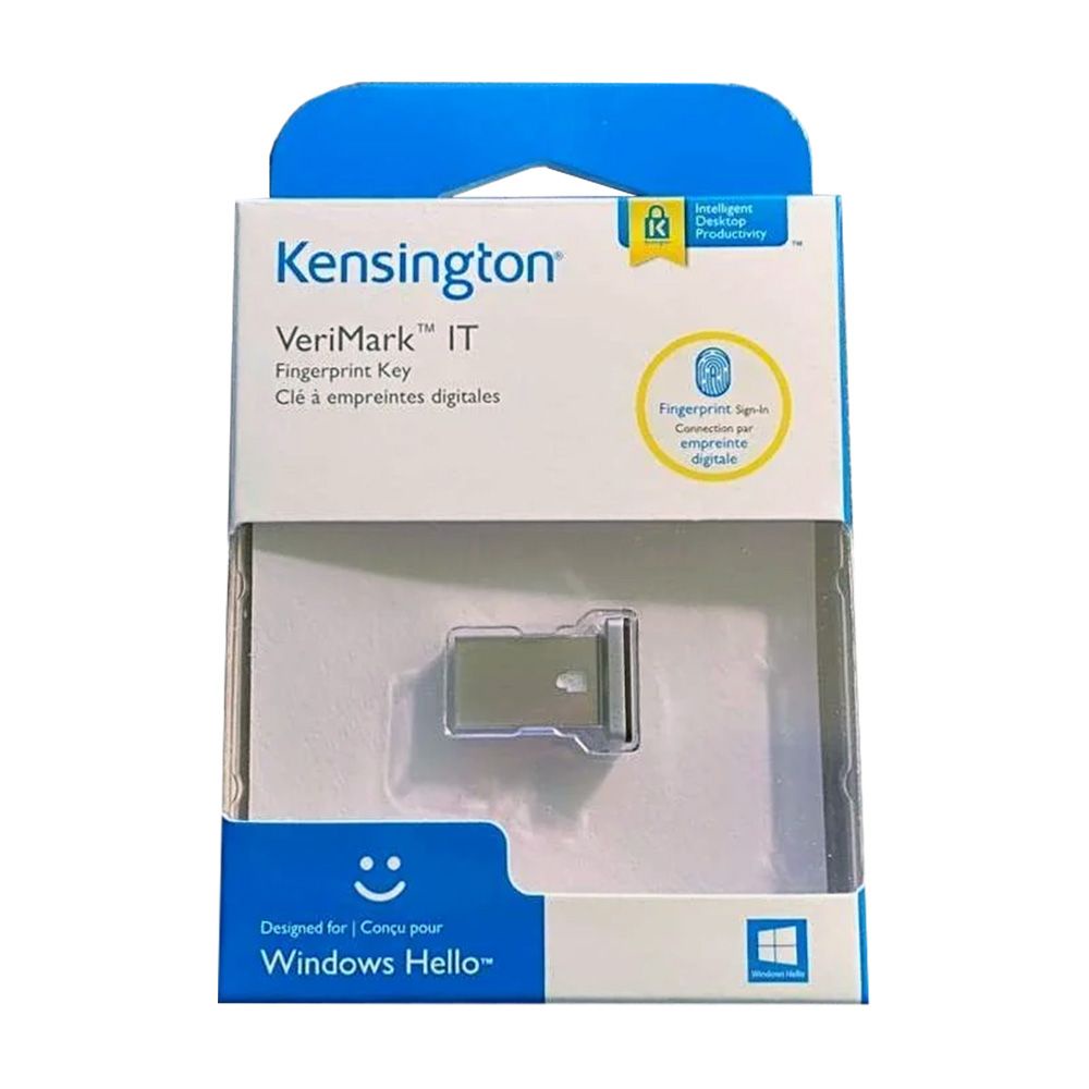 Kensington K64704WW VeriMark IT Fingerprint Key - Windows Hello for ...