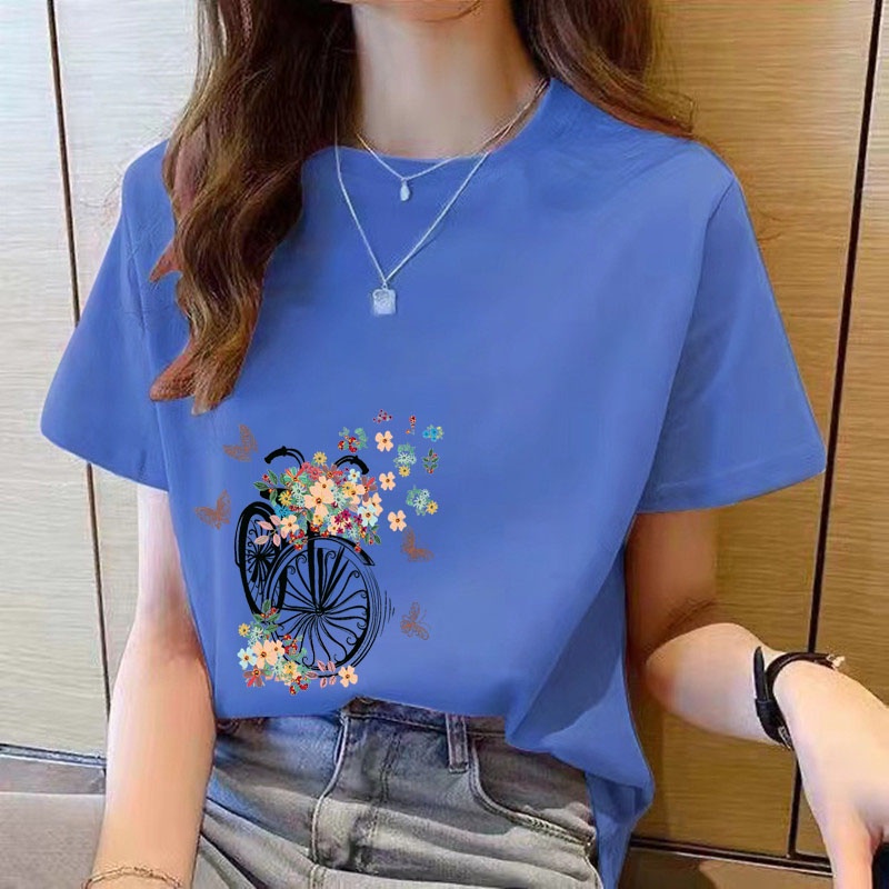夏季新款女服女装上衣休闲T 恤tshirt women top short sleeve t shirts New Korean t ...