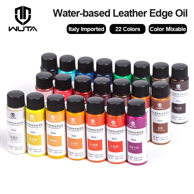 WUTA 30ml Professional Leather Edge Paint Oil Dye Edge Dressing