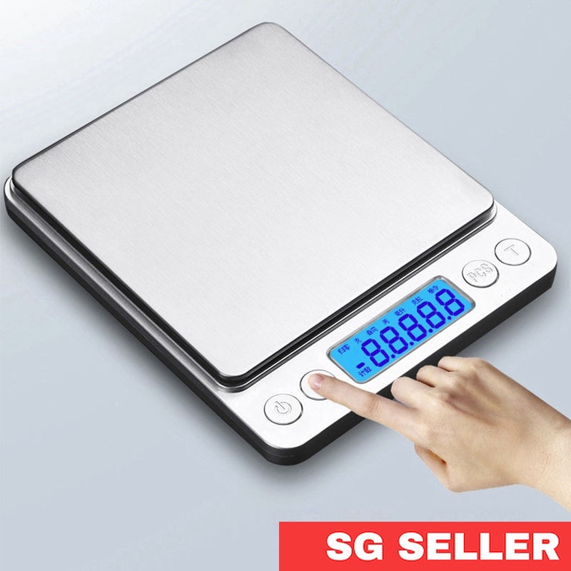 3KG / 0.1g Kitchen Scale Portable Digital Baking Bake Bakery Food Diet