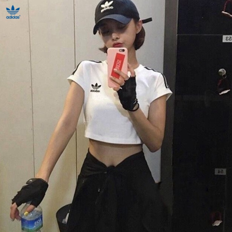 Girls adidas deals crop top