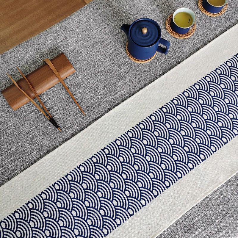 Japanese Style Table Runner Zen Cotton Linen Simple Cloth Vintage