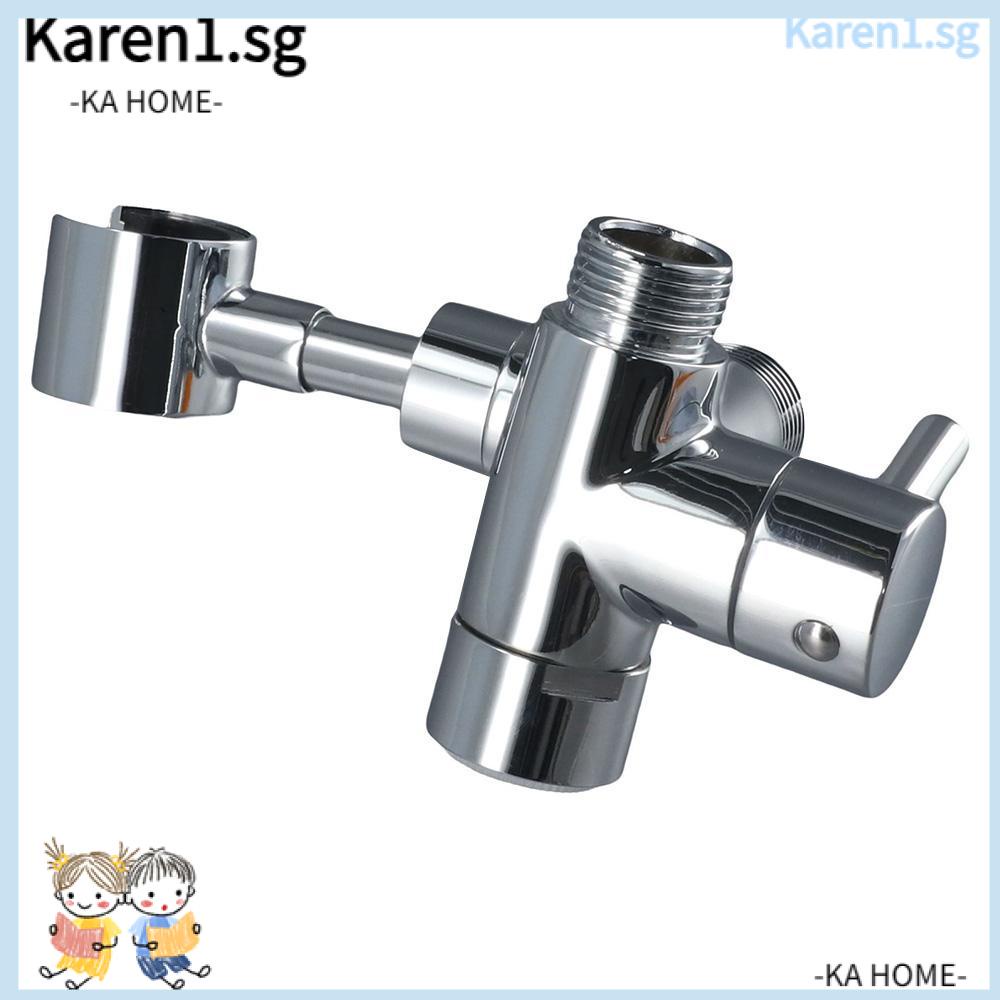 KA Shower Diverter, Brass Tee 3 Way Shower Diverter Valve, Steering Valve Adjustable G1/2