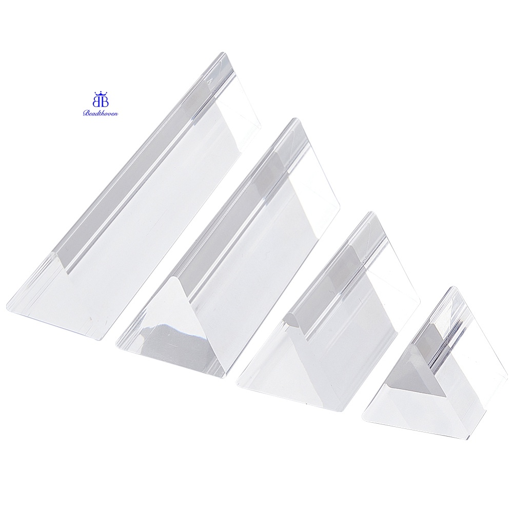 1Bag 4 Size Labs Equilateral Acrylic Prisms Triangular Equilateral