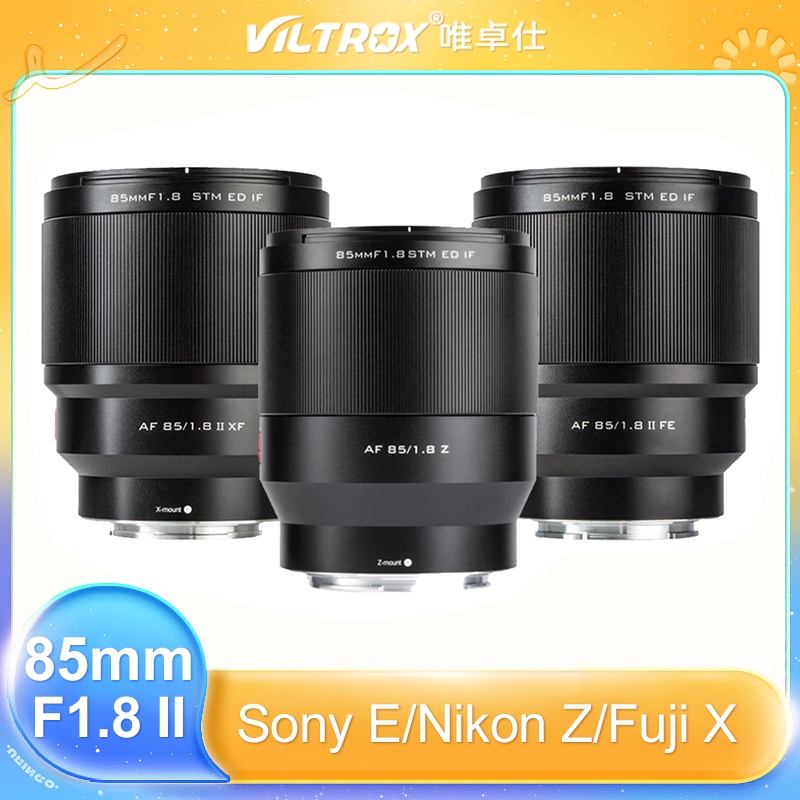 Viltrox 85mm Mark II STM Autofocus lens for Fuji X Nikon Z