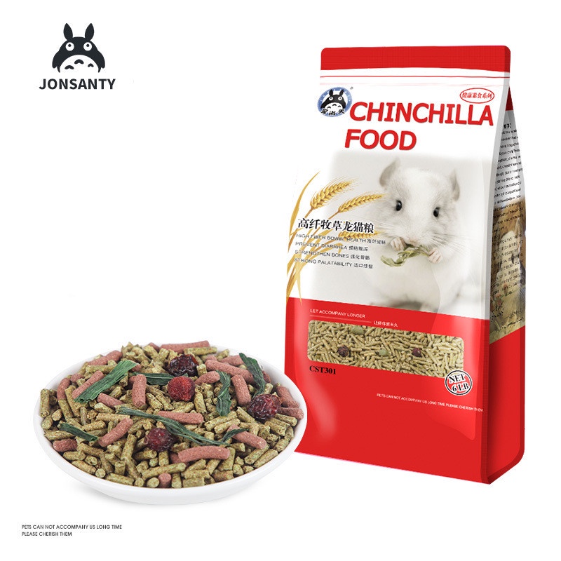 Jonsanty Chinchilla Food 2.27kg Timothy Hay Pellets High Fiber High