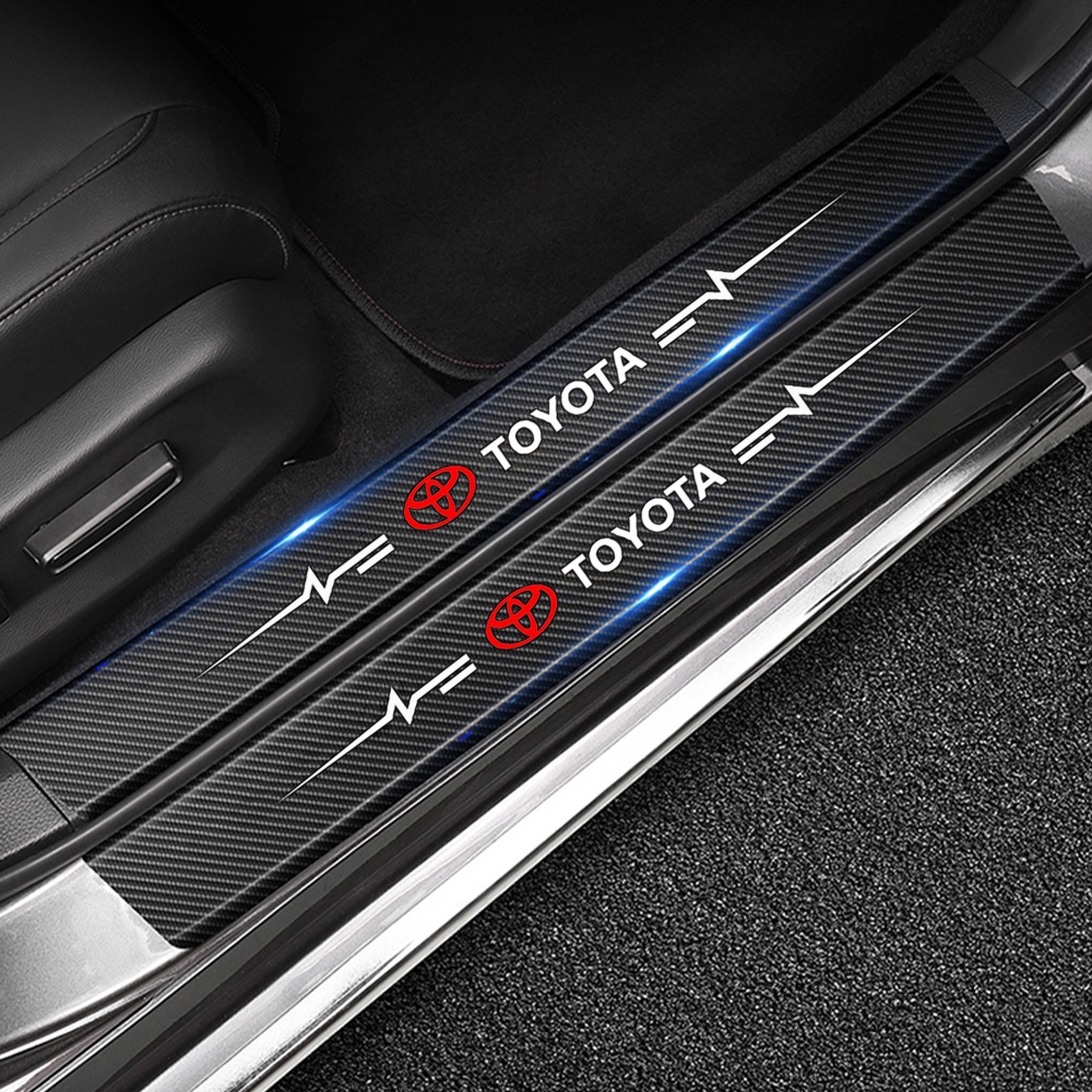 XINFAN Door plates 6D Carbon Fiber still car styling molding