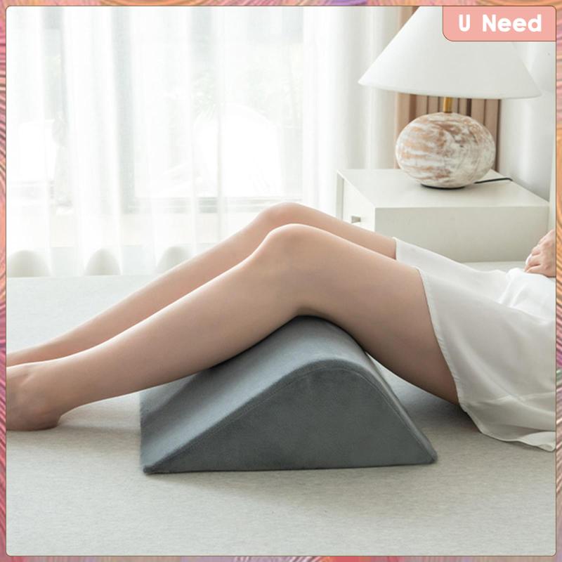 Bed Wedge Pillow, Elevated Leg Rest Pillow, Soft Triangle Legs Knees and Back