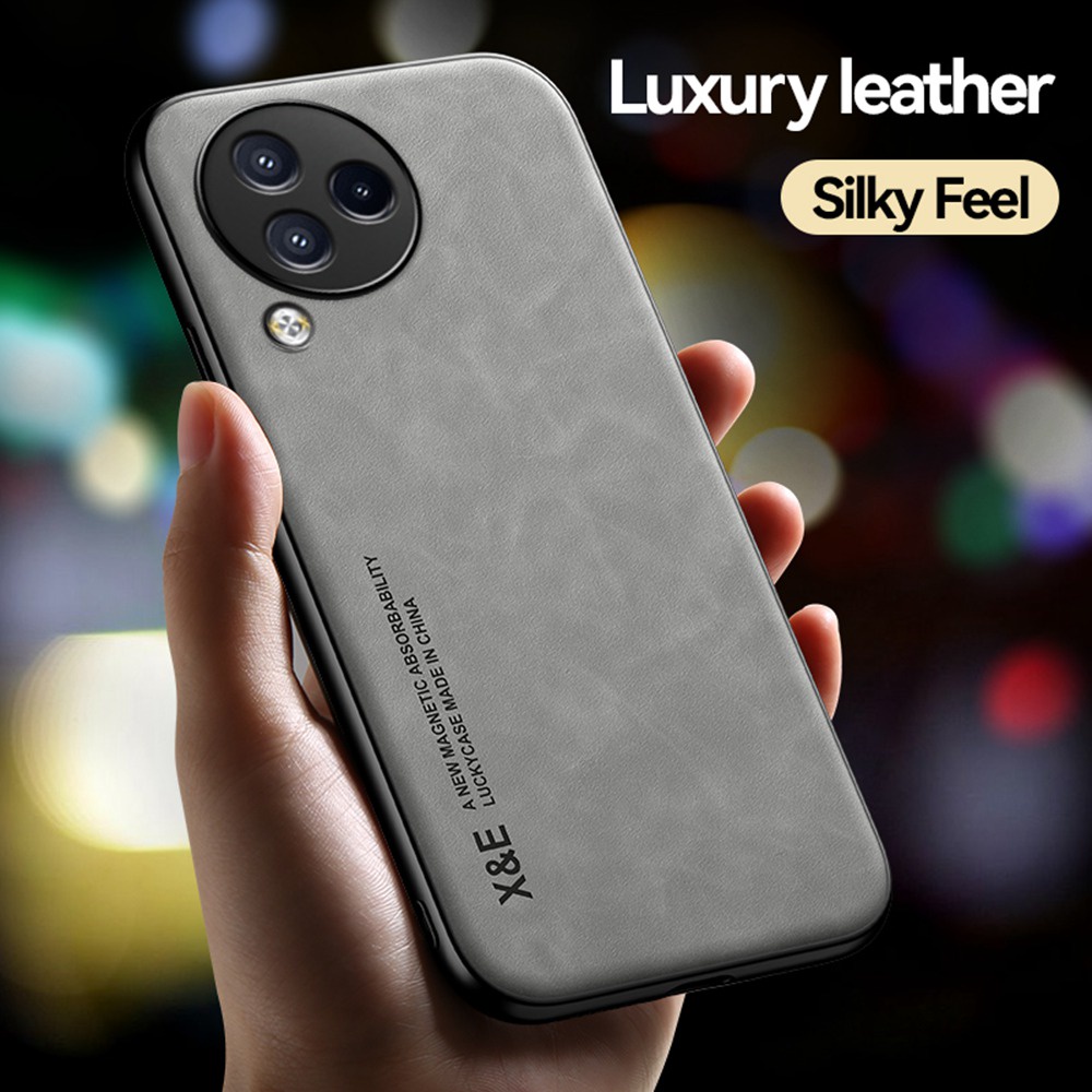 For XiaoMi 13 Lite, Shockproof Business Hybrid Leather Soft Rubber Case  Cover