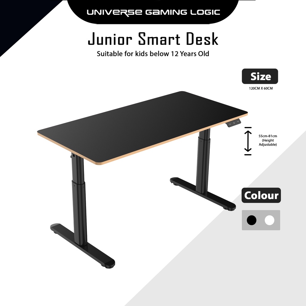 Junior Smart Desk Standing Table For Kids Below 100CM Height Adjustable