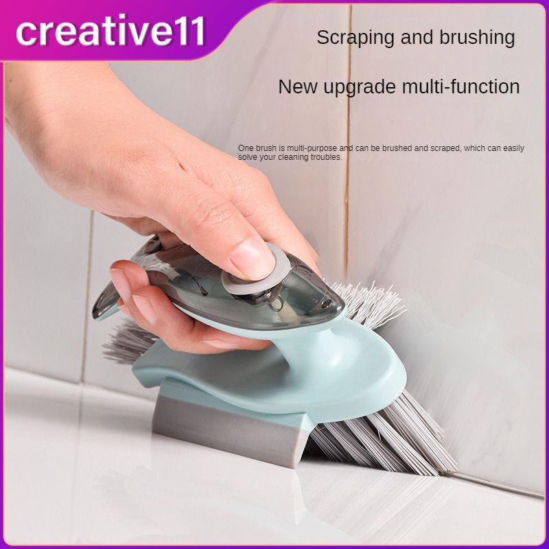 Multifunction Cleaning Brush Gap Brush V Shaped Bristles Bathroom Wall