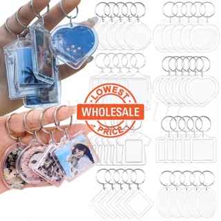 10PCS Clear Acrylic Photo Keychains Blank Square Picture Frame Keyring  Insert Personalized Keychain Custom Insert Photo Keyring - AliExpress