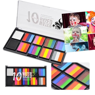 Face Paint Kit For Kids Adults Rainbow Palettes Face Painting Kit