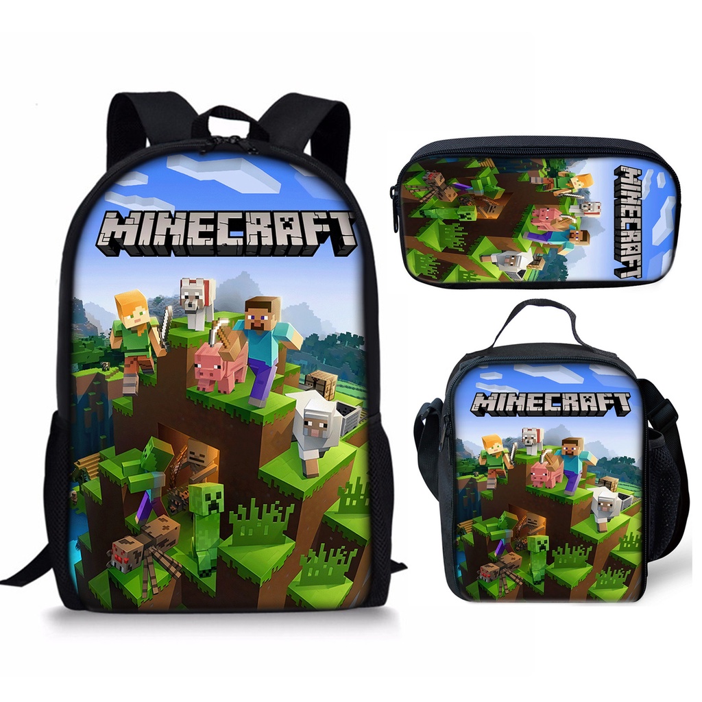 Minecraft discount school bag