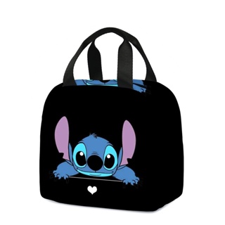 3 Pieces Set Anime Lilo & Stitch Backpack Shoulder Bag Stitch Pencil Case  Student Black School Bag Stitch Diagonal Bag (#8) 