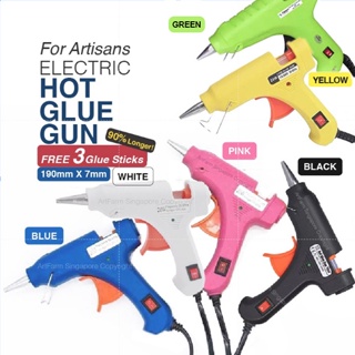 Mini Hot Glue Gun 20w With 30 Pcs EVA Glue Sticks Flexible Trigger Hig