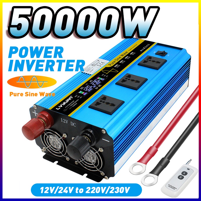 Pure Sine Wave Inverter 50000W Power Inverter Car Inverter DC 12V/24V