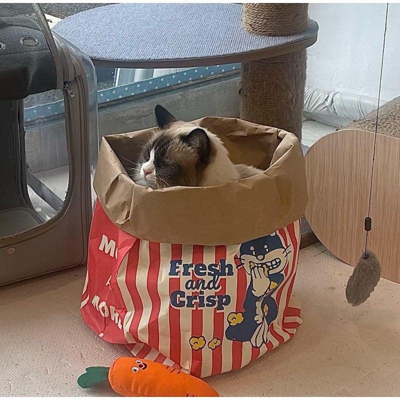 Pet Toys Cat Hide and Seek Paper Nest Dog Toys Cat Toy Ins Korea