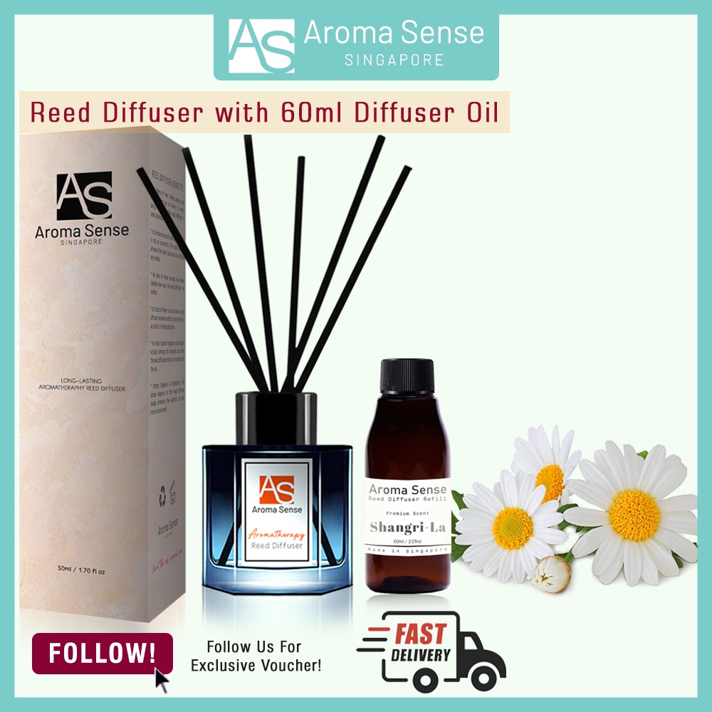 Aroma Sense Chamomile Aromatherapy Reed Diffuser (60ml) Shopee Singapore