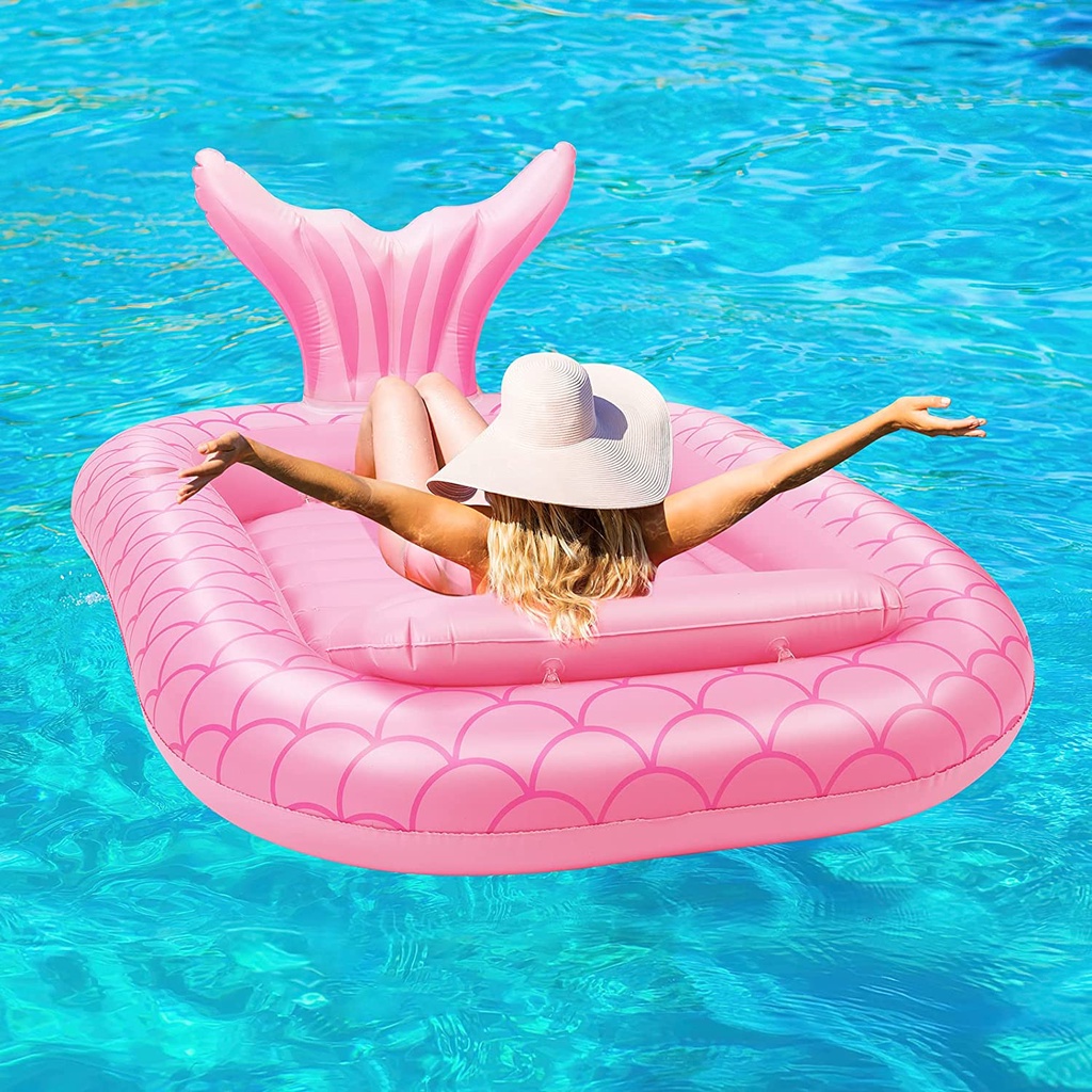 Inflatable Pool Floats Extra Large Tanning Pool Raft Tub Water Lounge