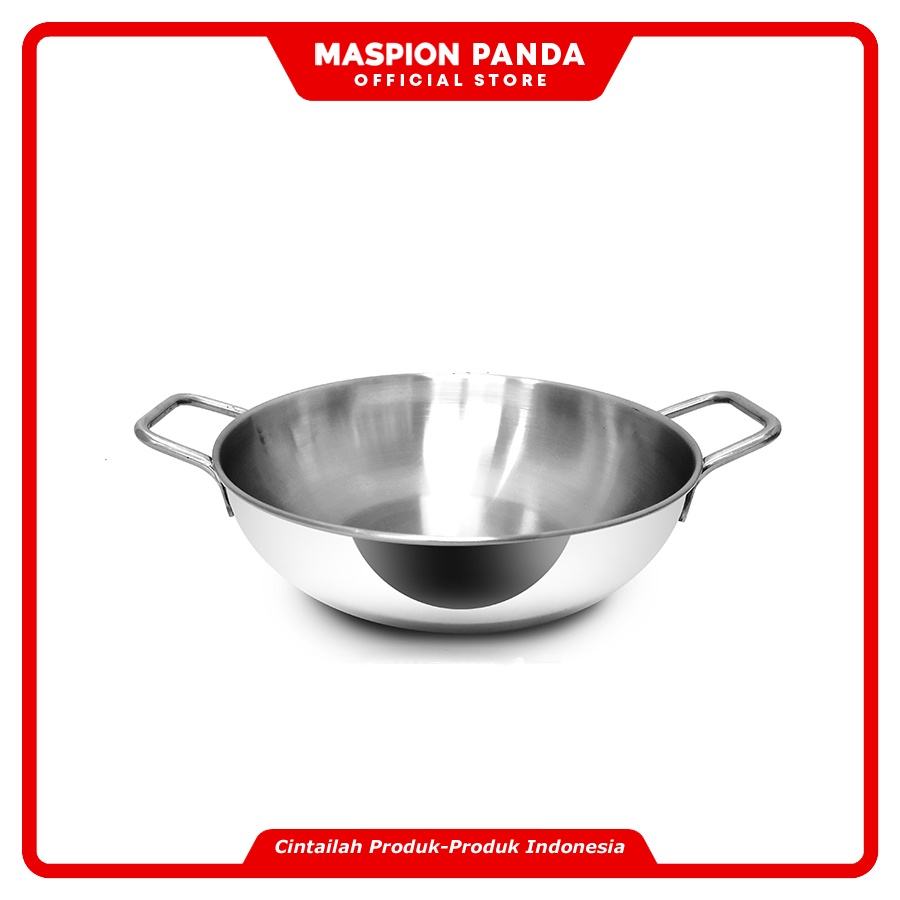 Maspion Panda Wajan Penggorengan Stainless Steel 24 cm - Gambar 2