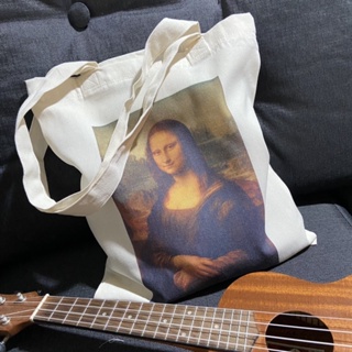 Emily in Paris Tote bag Mona lisa Canvas Tote Bag 