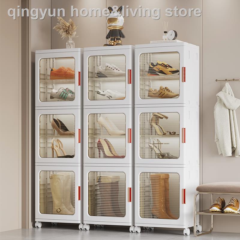 ☢ Transparent shoe cabinet/toy storage cabinet/plastic multi-layer ...