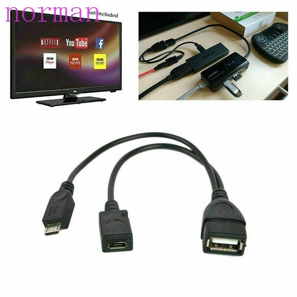 NORMAN Durable USB Adapter Male Female OTG Cable Y Splitter Cable