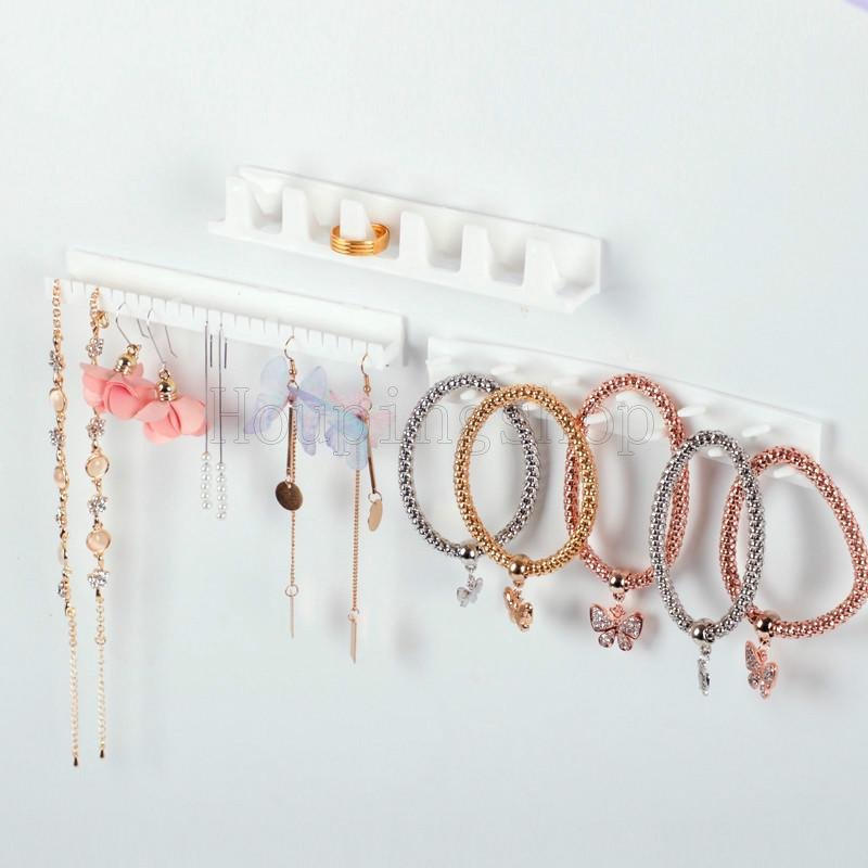 Acrylic Jewelry Wall Hanger Necklace Holder Organizer Wall Mount