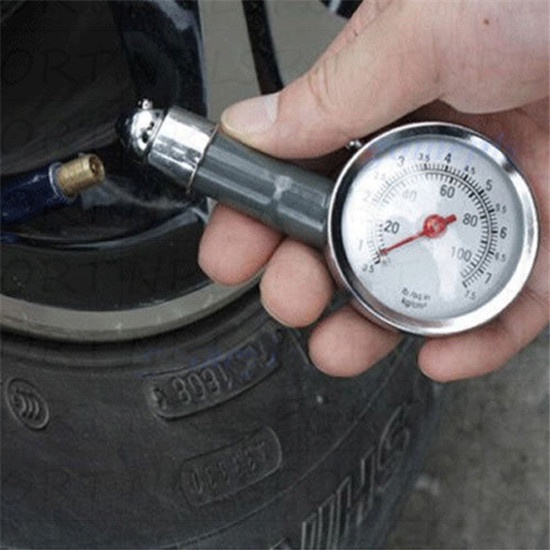 2pcs Metal Dial Tire Tyre Air Pressure Gauge Tester Car Truck Manometer ...
