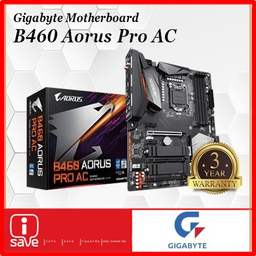 Gigabyte B460 Aorus Pro Ac - Socket Lga1200 