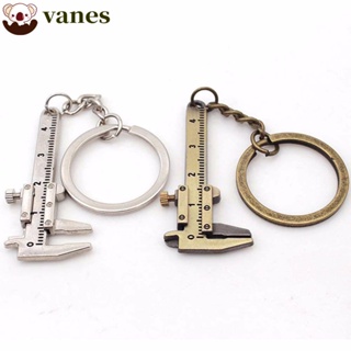 Stainless Steel Keychain Mini Ruler Key Charm Bag Charm Funny Keychains
