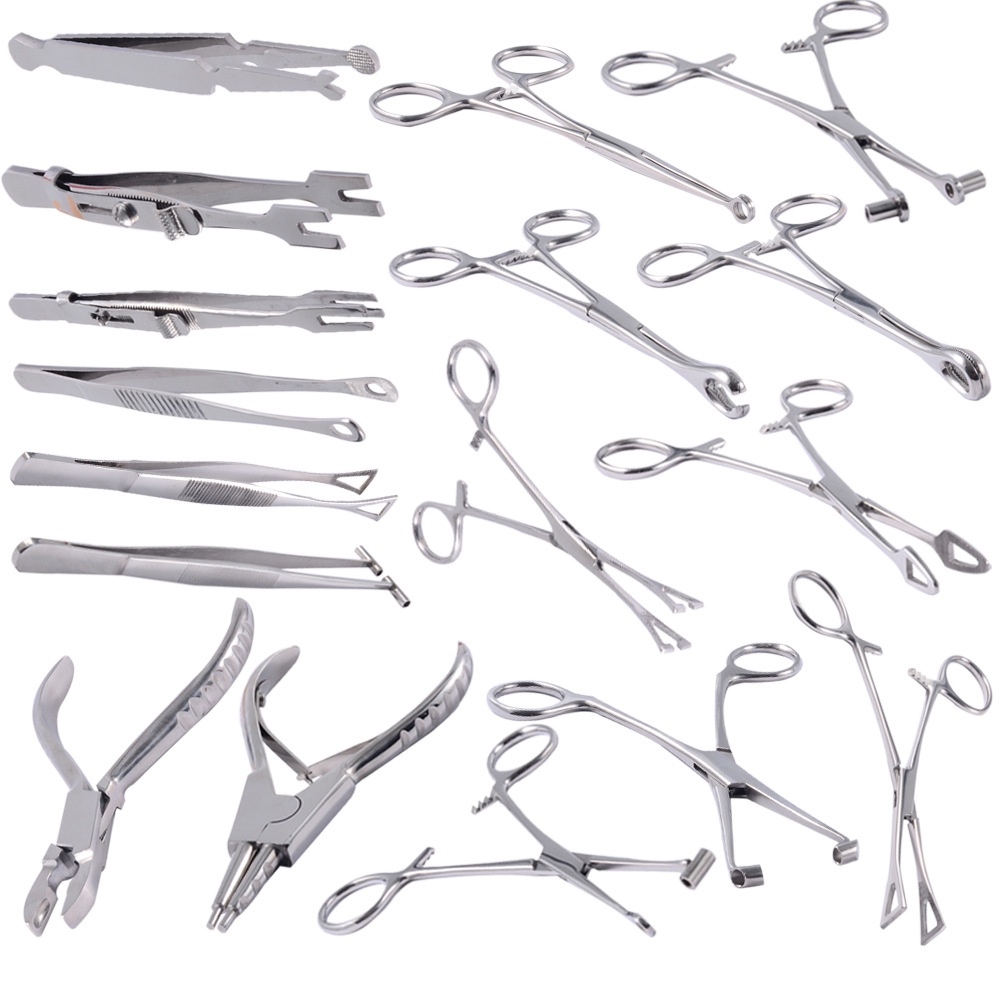 Professional piercing tool Stainless Steel piercing forceps Needle ...