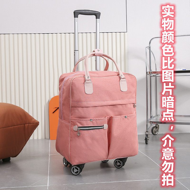 Hot Sale New Waterproof Duffel Portable Travel Suitcase Unisex Expandable Folding Luggage Bags with Wheel Night Bags