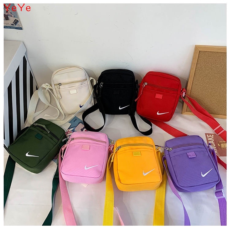 Compact and Stylish Nylon Shoulder Bag for Women with Branding