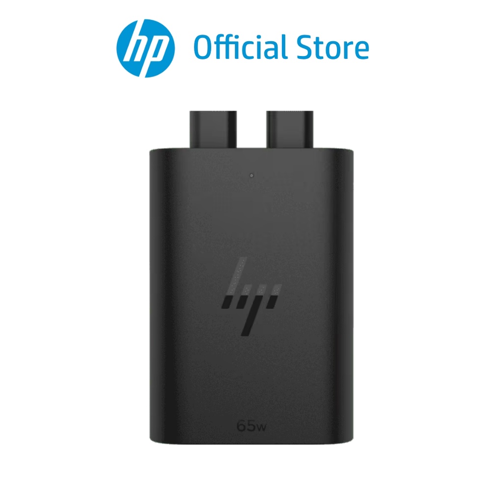 HP Caricabatterie USB-C GaN 65W – 2 Porte, Ricarica Rapida, Compatto, 30% Plastica Riciclata - 3