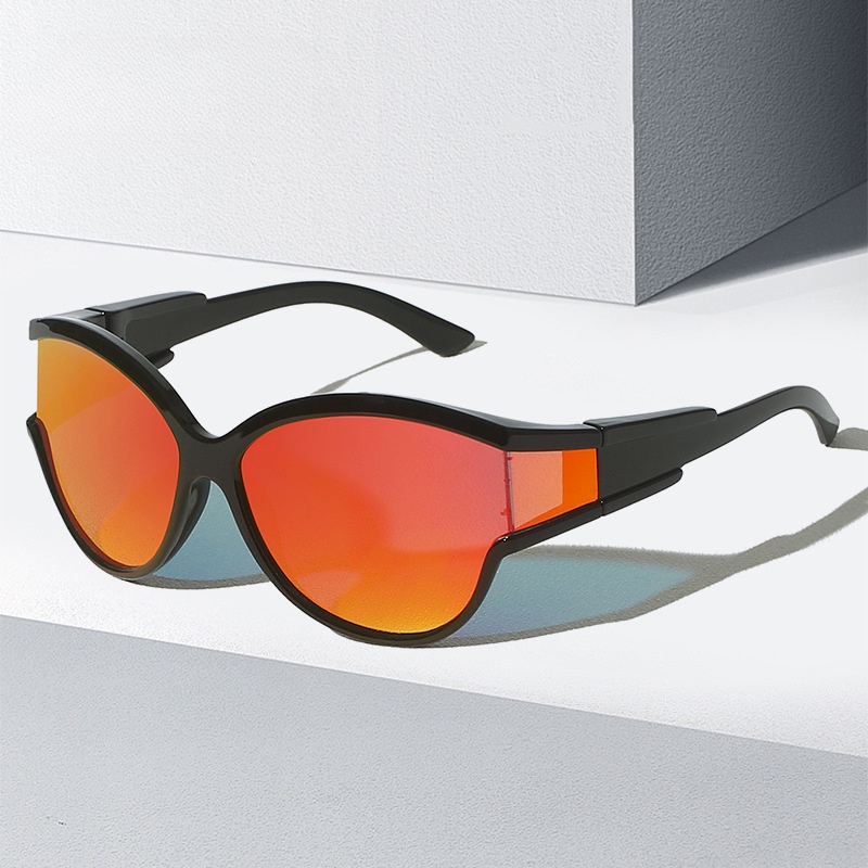 Sunglasses, new futuristic sports sunglasses, colorful onepiece