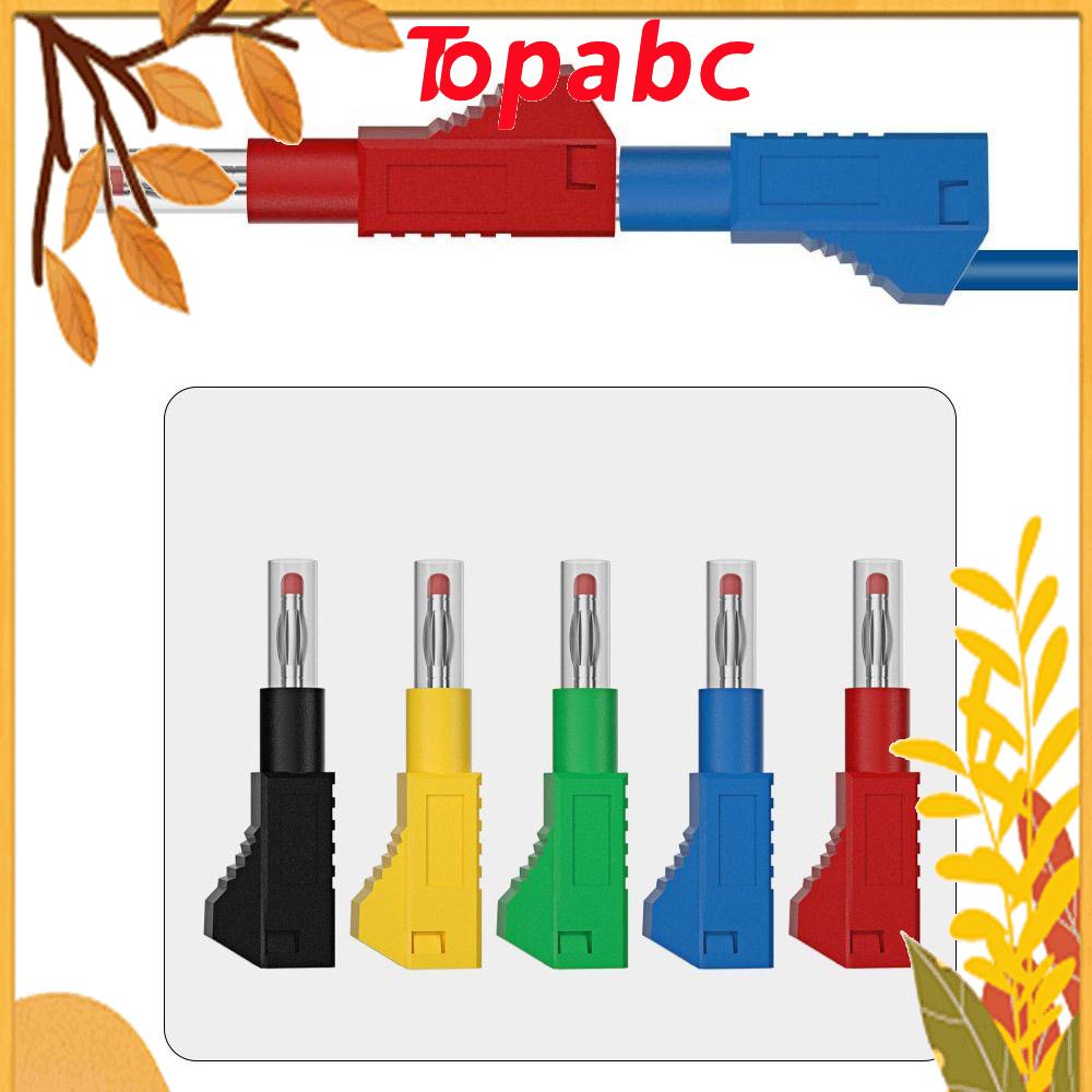 TOP 4mm Banana Plug Connector Wire Solder Assembly Test Stackable