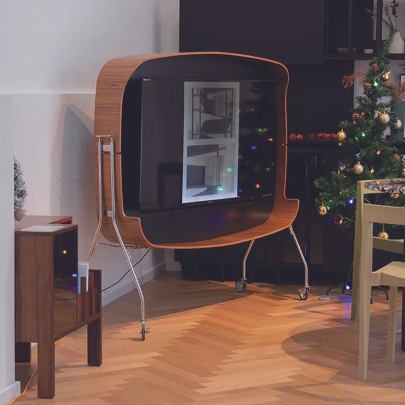 Nordic Medieval TV stand removable solid wood small bedroom TV