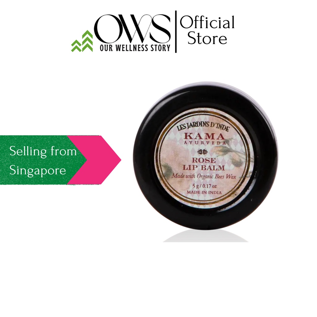 Kama Ayurved Rose Lip care (Lip Balm) Shopee Singapore
