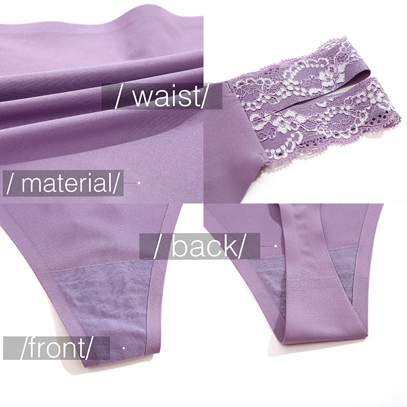 2PCS/SET G-string Tong Panty for Women Seamless Panty T-back Underwear ...