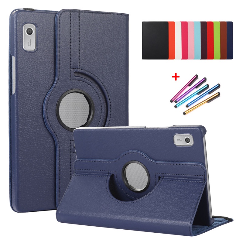 For Lenovo M9 Tablet Case 9" 360 Rotating PU Leather Stand Cover For