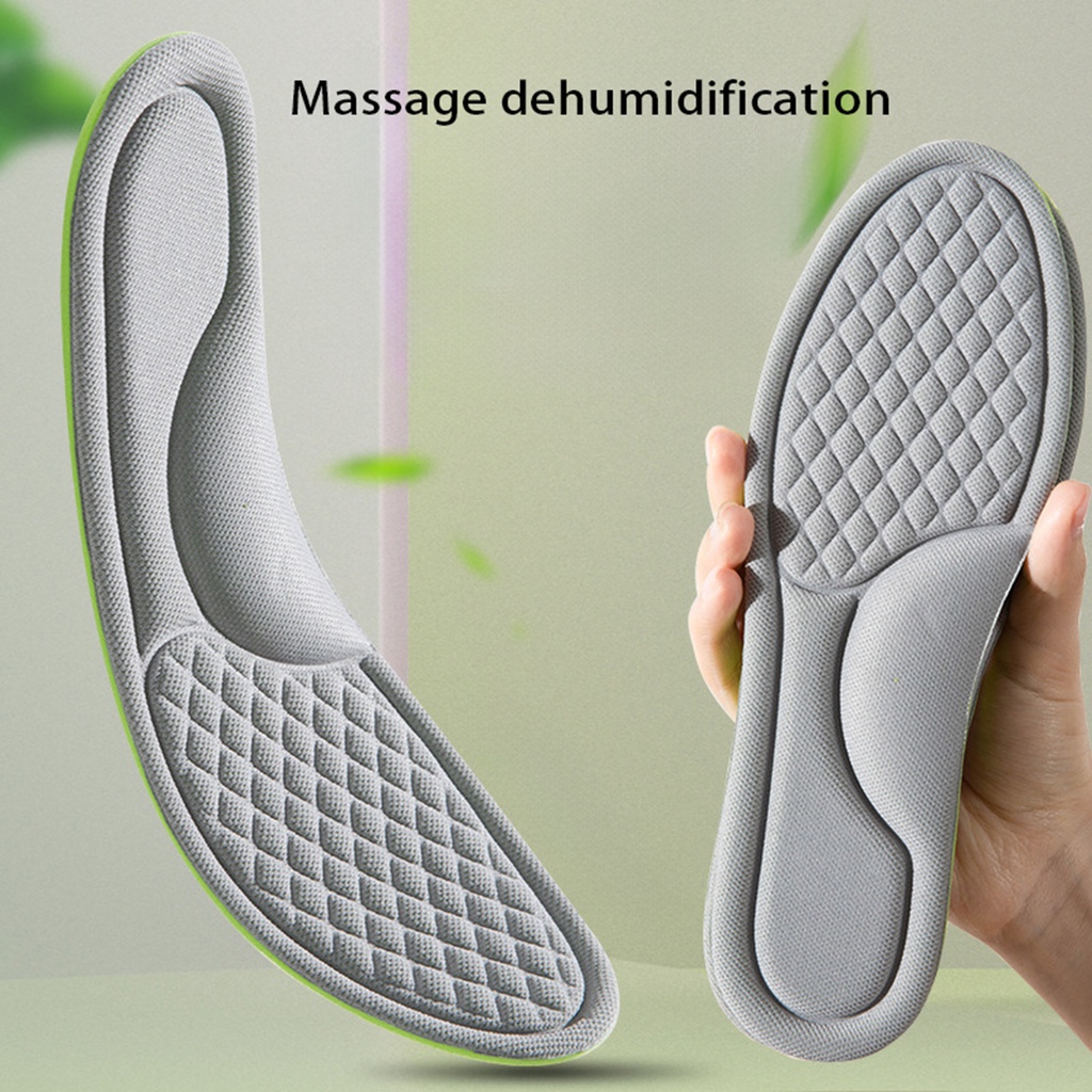 2PCS Soft Memory Foam Insoles for Shoes Men Women Deodorant Absorb ...